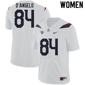 Women Tristen D'Angelo White Wildcats #84 Jersey 203290-560