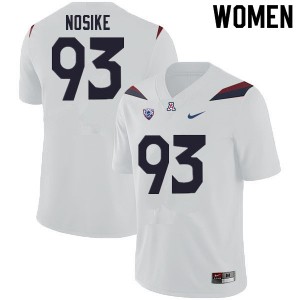 Women Ugochukwu Nosike White Wildcats #93 Jersey 163224-163