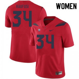 Women Ammon Kaufusi Red Arizona #34 Jersey 276252-322