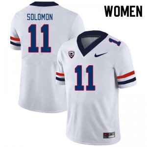 Women Anthony Solomon White Arizona #11 Jersey 380725-308