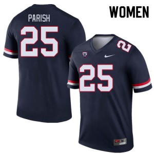 Women Arian Parish Navy Arizona #25 Jersey 917914-140