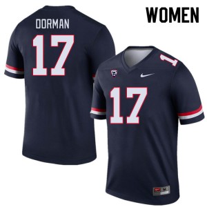 Women Brayden Dorman Navy Wildcats #17 Jersey 353188-795