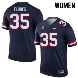 Women CJ Flores Navy Arizona #35 Jersey 255465-295