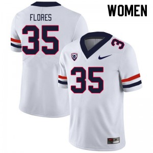 Women CJ Flores White Arizona Wildcats #35 Jersey 281343-442
