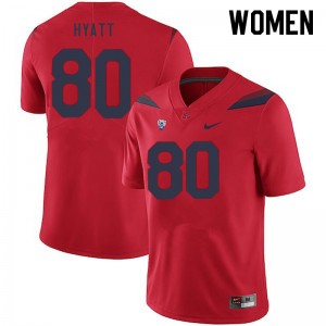 Women Devin Hyatt Red Arizona Wildcats #80 Jersey 613644-345