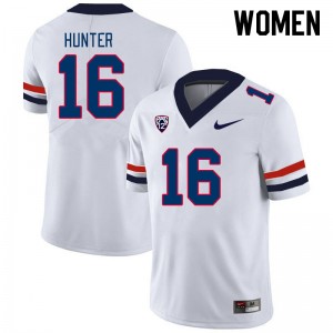 Women Gavin Hunter White Wildcats #16 Jersey 744826-560