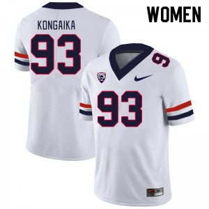 Women Jacob Kongaika White University of Arizona #93 Jersey 689551-216