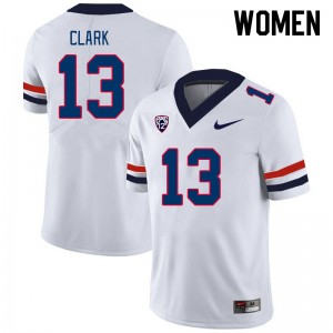 Women Jaden Clark White Wildcats #13 Jersey 478744-691