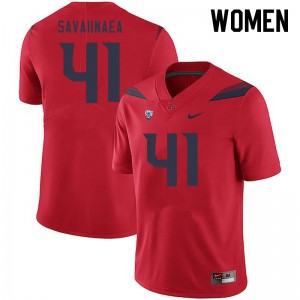 Women Julian Savaiinaea Red Wildcats #41 Jersey 618785-774