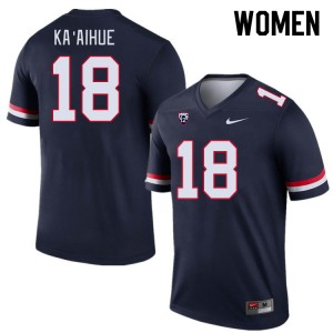 Women Kamuela Ka'aihue Navy Arizona #18 Jersey 138194-389