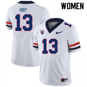 Women Martell Irby White Wildcats #13 Jersey 725539-413