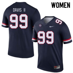 Women Russell Davis II Navy Arizona Wildcats #99 Jersey 655086-874