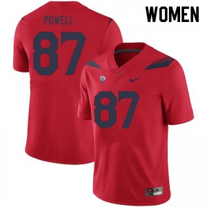 Women Tyler Powell Red Arizona Wildcats #87 Jersey 646287-290