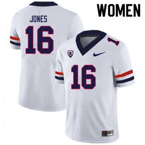 Women AJ Jones White Wildcats #16 Jersey 163982-821