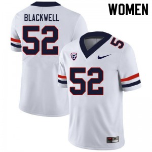 Women Aaron Blackwell White University of Arizona #52 Jersey 663373-678