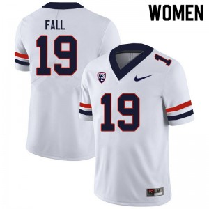 Women Adama Fall White Arizona #19 Jersey 978475-598