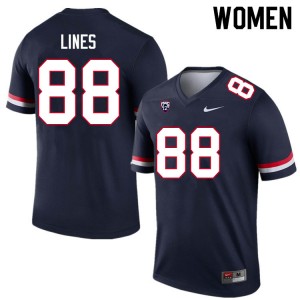 Women Alex Lines Navy University of Arizona #88 Jersey 697434-885