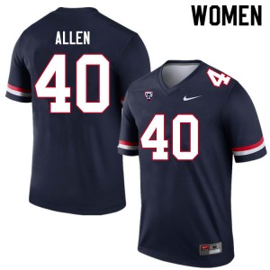 Women Ammon Allen Navy University of Arizona #40 Jersey 881972-504