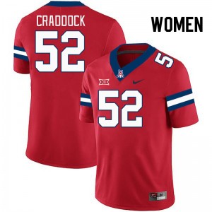 Women Brandon Craddock Red Arizona Wildcats #52 Big 12 Conference Jersey 655885-985