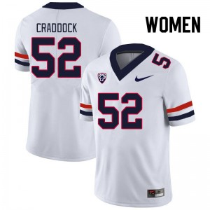 Women Brandon Craddock White Arizona #52 Jersey 541624-416