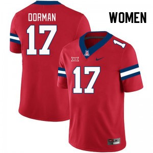 Women Brayden Dorman Red Arizona Wildcats #17 Big 12 Conference Jersey 624692-889