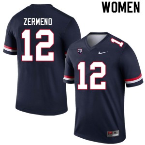 Women Brayden Zermeno Navy Wildcats #12 Jersey 295589-842