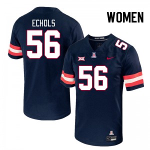 Women Bryce Echols Navy Arizona Wildcats #56 Big 12 Conference Jersey 481161-231