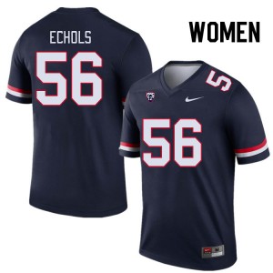 Women Bryce Echols Navy Arizona Wildcats #56 Jersey 165520-714
