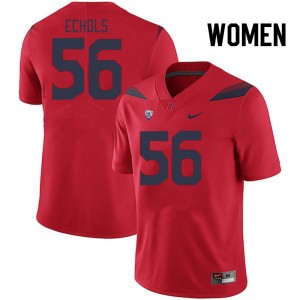 Women Bryce Echols Red Wildcats #56 Jersey 514409-129