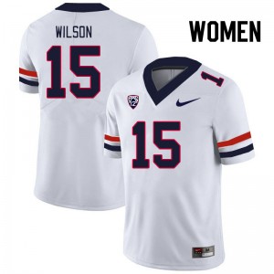 Women Carlos Wilson White Wildcats #15 Jersey 621414-735