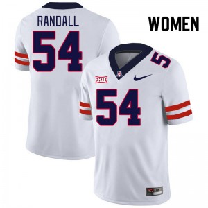 Women Chase Randall White University of Arizona #54 Big 12 Conference Jersey 661553-583