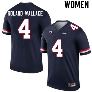 Women Christian Roland-Wallace Navy University of Arizona #4 Jersey 552644-872