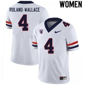 Women Christian Roland-Wallace White Arizona #4 Jersey 949984-703