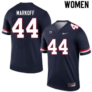 Women Clay Markoff Navy Wildcats #44 Jersey 482782-791