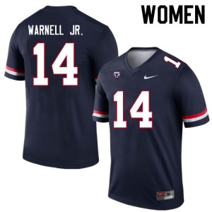 Women DJ Warnell Jr. Navy Arizona Wildcats #14 Jersey 812945-963