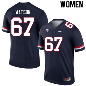 Women David Watson Navy Arizona Wildcats #67 Jersey 777143-190