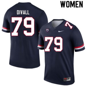 Women Davis DiVall Navy Arizona #79 Jersey 468718-717