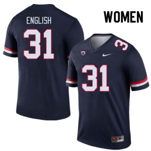 Women Deric English Navy Arizona #31 Jersey 285848-921