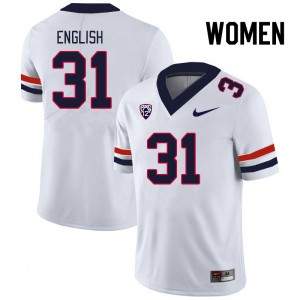 Women Deric English White Arizona #31 Jersey 599470-774