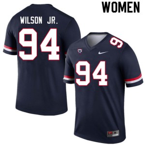 Women Dion Wilson Jr. Navy Arizona Wildcats #94 Jersey 293756-855