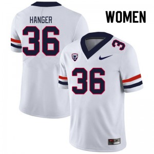 Women Dominic Hanger White Arizona Wildcats #36 Jersey 758120-229