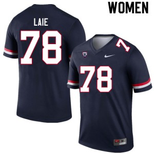 Women Donovan Laie Navy Arizona #78 Jersey 241854-800