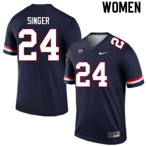 Women Dorian Singer Navy Arizona Wildcats #24 Jersey 720554-637