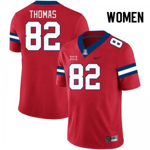 Women Dorian Thomas Red Wildcats #82 Big 12 Conference Jersey 732927-964