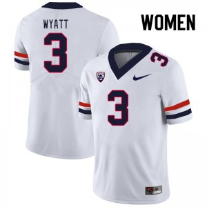 Women Dylan Wyatt White Arizona #3 Jersey 716493-620