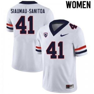 Women Eddie Siaumau-Sanitoa White Arizona Wildcats #41 Jersey 884746-396