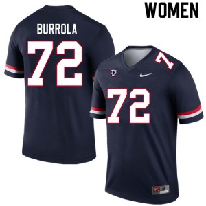 Women Edgar Burrola Navy University of Arizona #72 Jersey 803231-672
