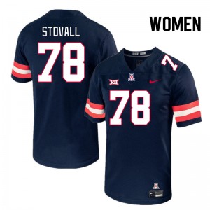 Women Grayson Stovall Navy Wildcats #78 Big 12 Conference Jersey 984756-221