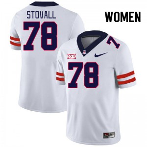 Women Grayson Stovall White University of Arizona #78 Big 12 Conference Jersey 201284-508
