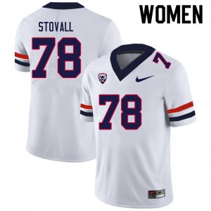 Women Grayson Stovall White Arizona #78 Jersey 827352-913